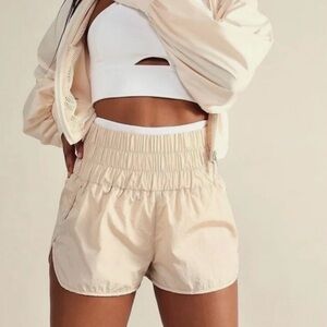 FP Movement by Free People Cream Athletic Shorts